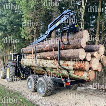 7,8 m Holzkran mit Anhänger