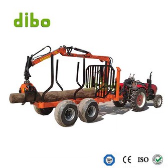 Log Grapple Loader With Crane